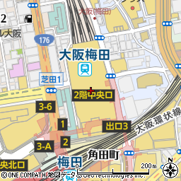 ユニクロ阪急大阪梅田駅店周辺の地図