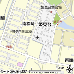 愛知県田原市姫見台123周辺の地図