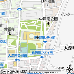 梅田スカイビル　タワーイースト　スカイルーム１周辺の地図