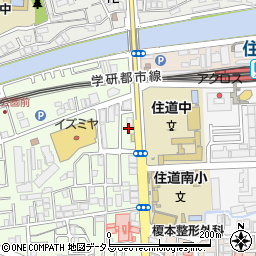 らあめん大阪住道店周辺の地図