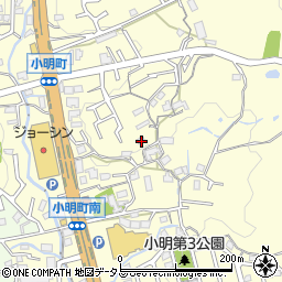 奈良県生駒市小明町822周辺の地図