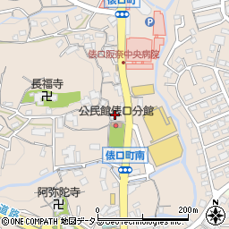 奈良県生駒市俵口町794周辺の地図