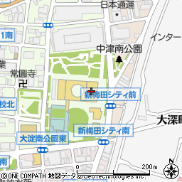 大阪梅田皮フ科スキンクリニック周辺の地図