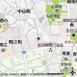 静岡県浜松市中央区鴨江町11-3周辺の地図
