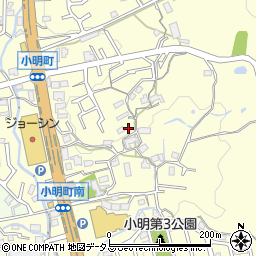奈良県生駒市小明町823周辺の地図