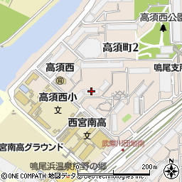 武庫川あおぞらのまち２４号棟周辺の地図