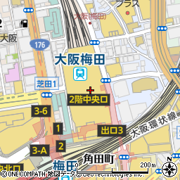 阪急三番街周辺の地図
