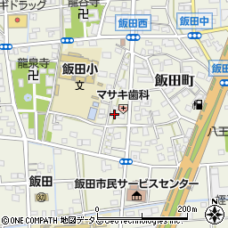 静岡県浜松市中央区飯田町592周辺の地図