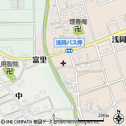 静岡県袋井市浅岡274周辺の地図