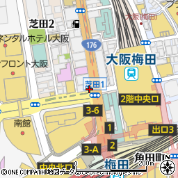 ウェンディーズ・ファーストキッチン梅田芝田町店周辺の地図