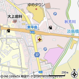 洋服の青山岡山平島店周辺の地図