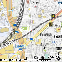 タイムズ中崎西第９駐車場周辺の地図