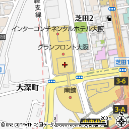 ココカラファイングランフロント大阪店周辺の地図