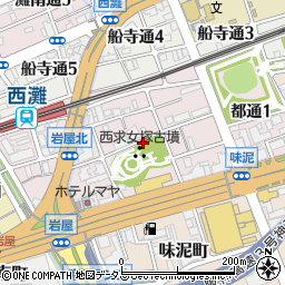 兵庫県神戸市灘区都通周辺の地図