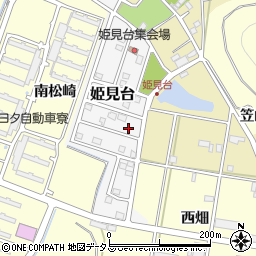 愛知県田原市姫見台96周辺の地図