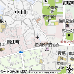 静岡県浜松市中央区鴨江町11-5周辺の地図