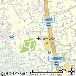 奈良県生駒市小明町1869周辺の地図