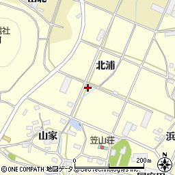 愛知県田原市浦町北浦108周辺の地図