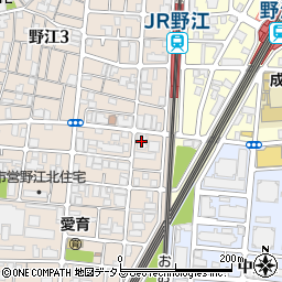 リベール城東野江周辺の地図