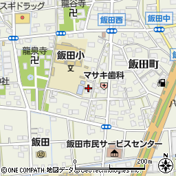 静岡県浜松市中央区飯田町593周辺の地図