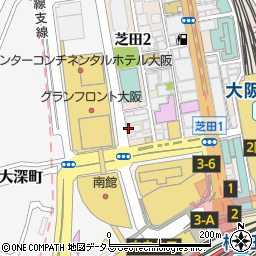 焼肉左近 梅田店周辺の地図