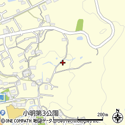 奈良県生駒市小明町周辺の地図
