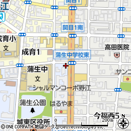 クックセブン野江店周辺の地図