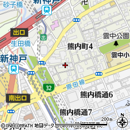 ＷＯＢ新神戸周辺の地図