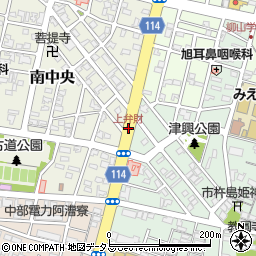 上弁財周辺の地図