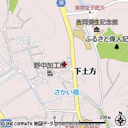 静岡県掛川市下土方320周辺の地図