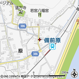 岡山県岡山市北区原1050周辺の地図