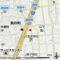 静岡県浜松市中央区飯田町1358周辺の地図