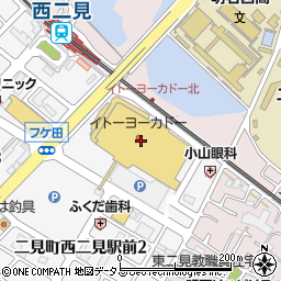 カメラのキタムライトーヨーカドー　明石店周辺の地図