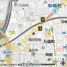 都島通パーキングチケット周辺の地図