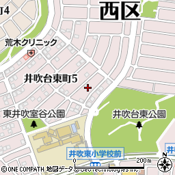 兵庫県神戸市西区井吹台東町5丁目27周辺の地図