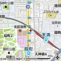 磯丸水産 天満駅前店周辺の地図