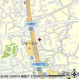 奈良県生駒市小明町764周辺の地図