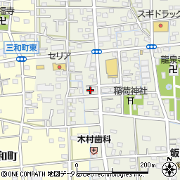 静岡県浜松市中央区飯田町838周辺の地図
