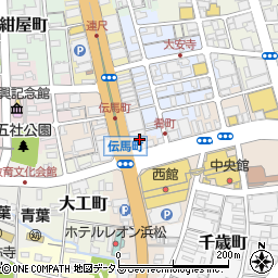 静岡県浜松市中央区伝馬町312周辺の地図