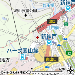 ESTACION CAFE 新神戸周辺の地図