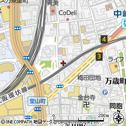 日本経済新聞北梅田専売所周辺の地図