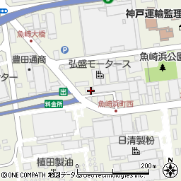 兵庫県神戸市東灘区魚崎浜町23周辺の地図