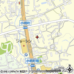 奈良県生駒市小明町781-5周辺の地図