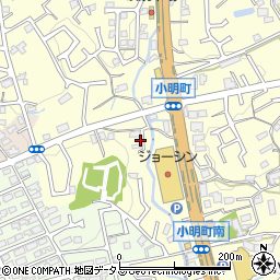 奈良県生駒市小明町739周辺の地図