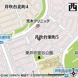 兵庫県神戸市西区井吹台東町5丁目21周辺の地図