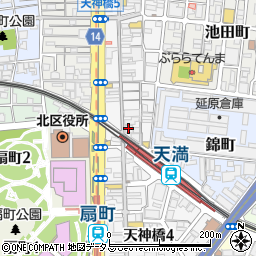 大阪ホール周辺の地図