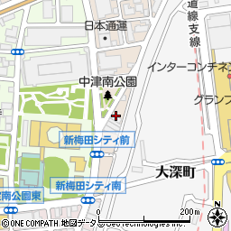 セブンイレブン梅田スカイビル東店周辺の地図