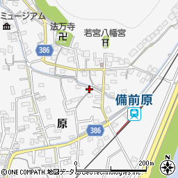 岡山県岡山市北区原1043周辺の地図