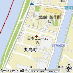 兵庫県尼崎市丸島町周辺の地図