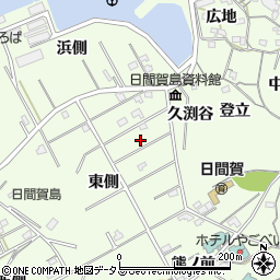 愛知県知多郡南知多町日間賀島周辺の地図